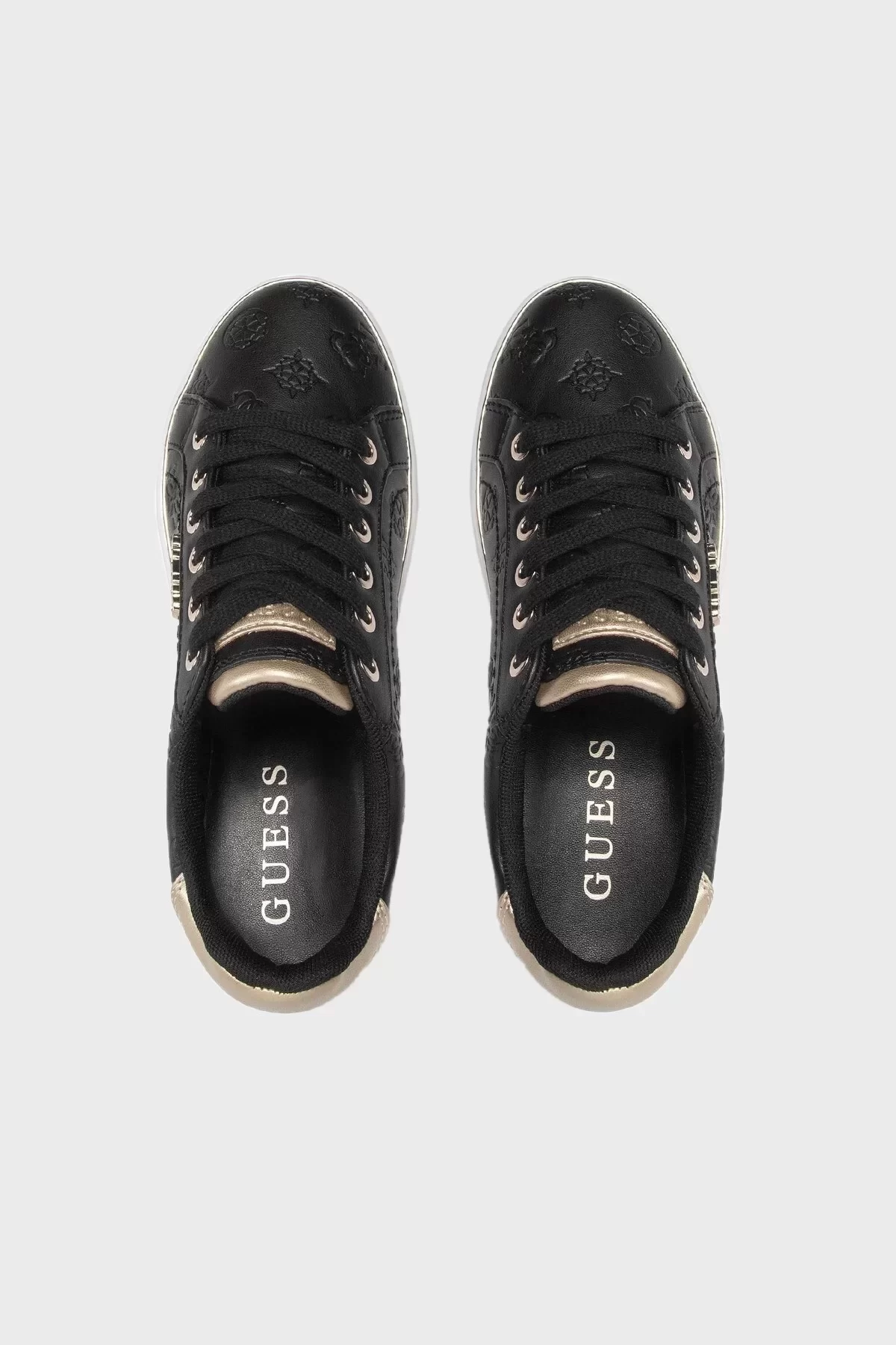 Guess Beckıe/Actıve Lady/Leather Lık Kadın Siyah Sneaker FL5BEKFAL12-BLKBL