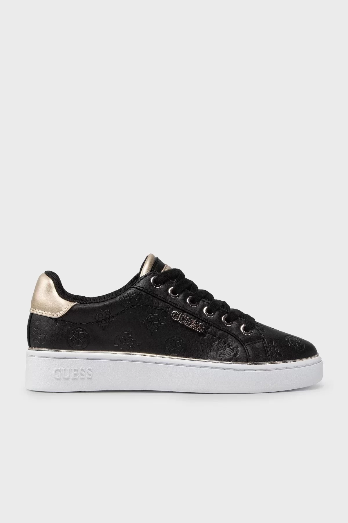 Guess Beckıe/Actıve Lady/Leather Lık Kadın Siyah Sneaker FL5BEKFAL12-BLKBL