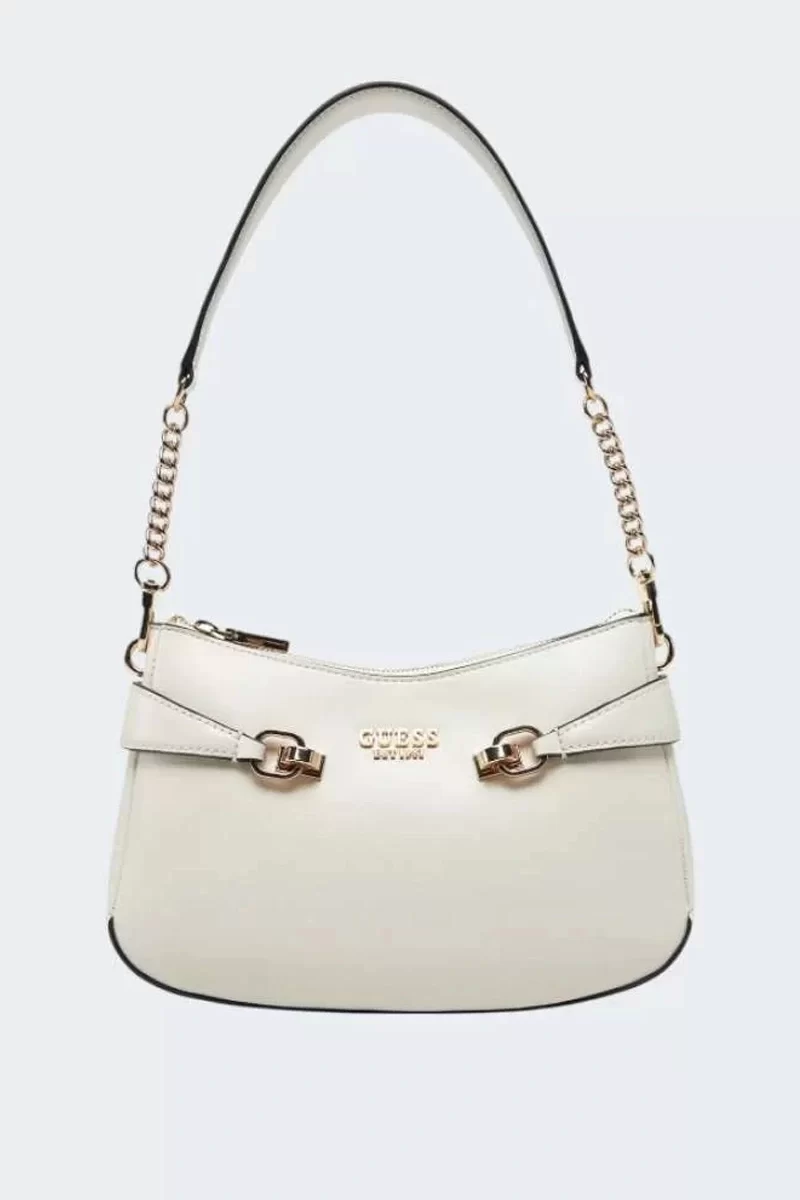 Guess Loreleı Top Zıp Shoulder Bag Kadın Ekru Omuz Çantası HWVG9639180-BON