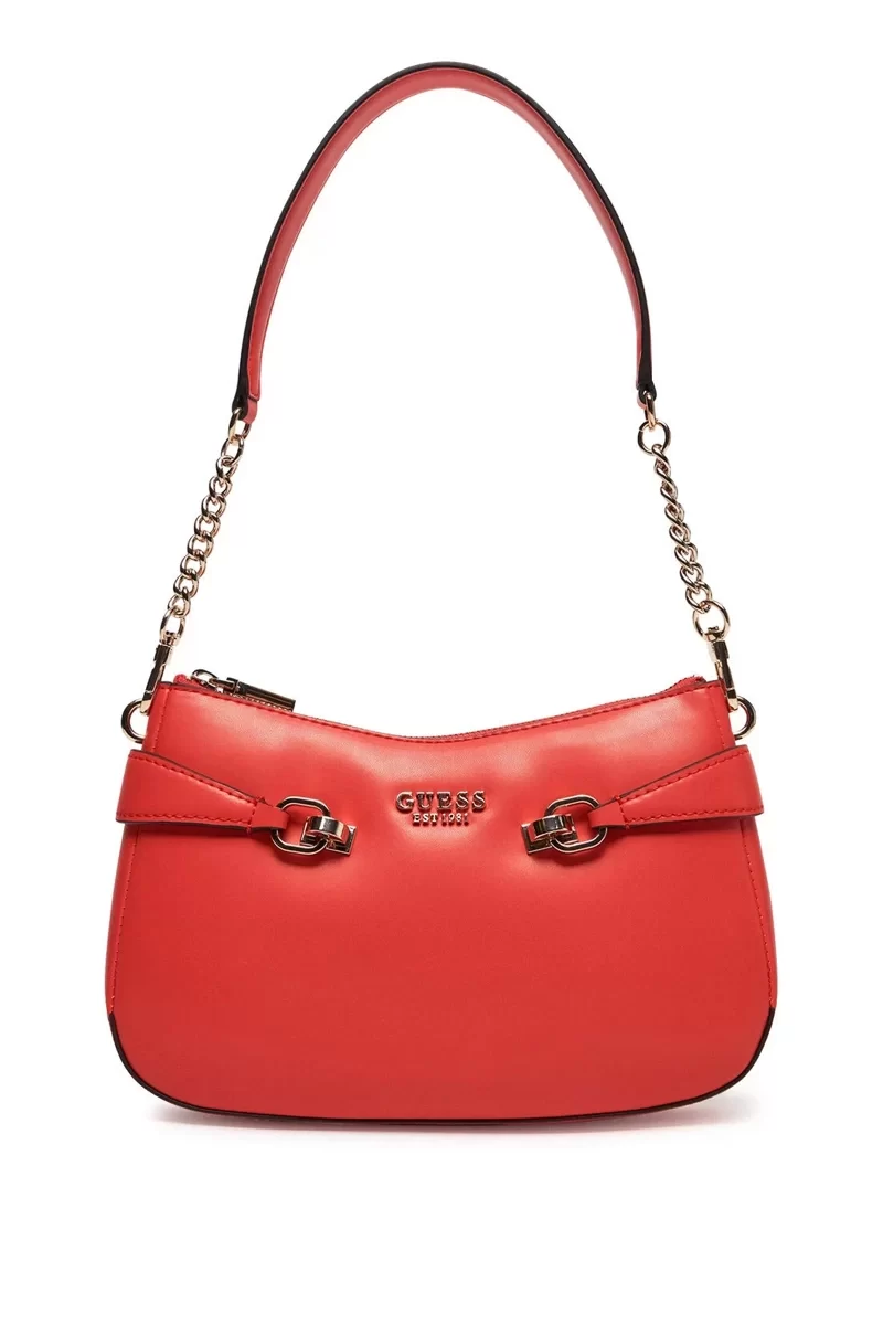 Guess Loreleı Top Zıp Shoulder Bag Kadın Turuncu Omuz Çantası HWVG9639180-CRD