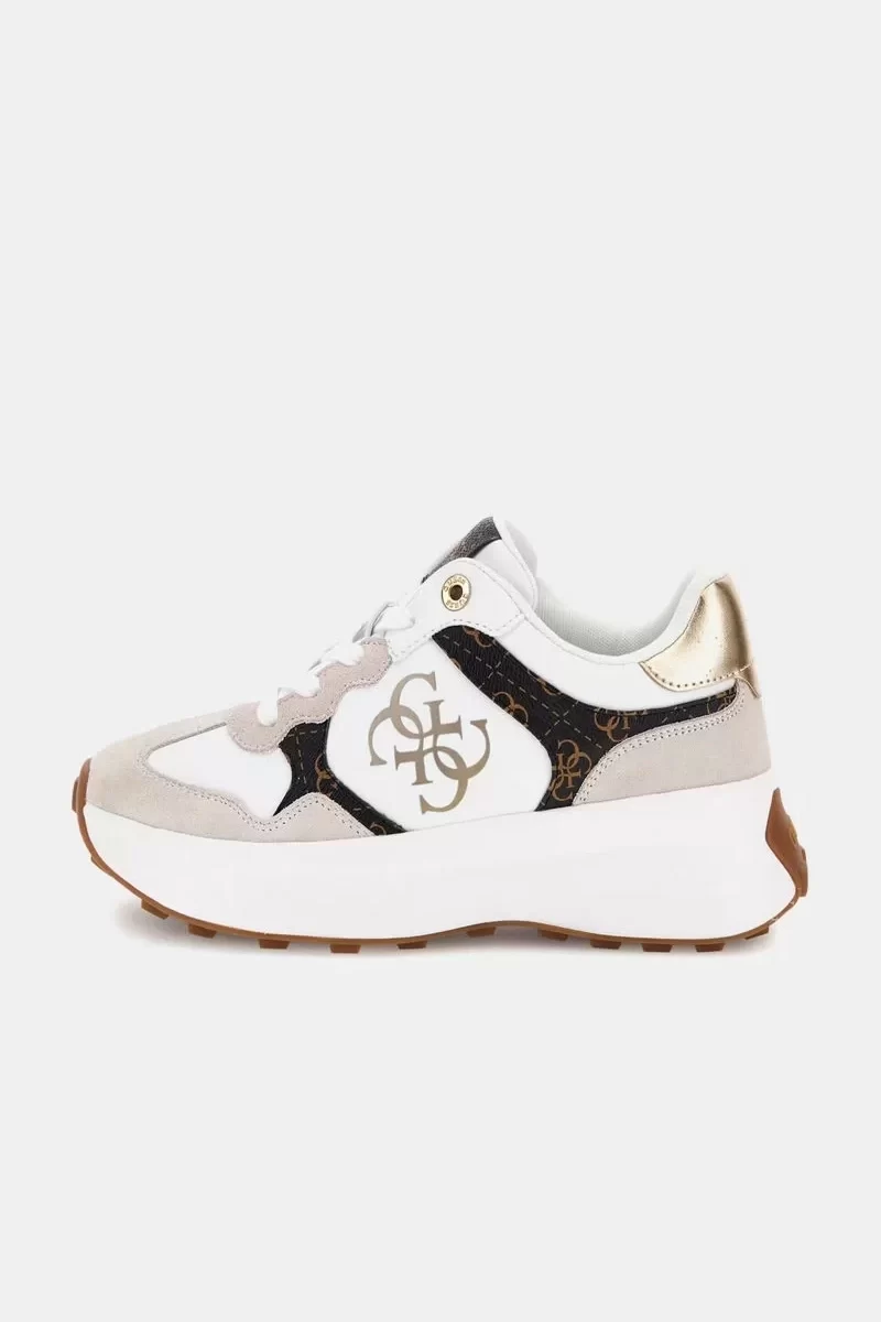 Guess Luckeı Kadın Beyaz Sneaker FLPLUCPEL12-WHIBR