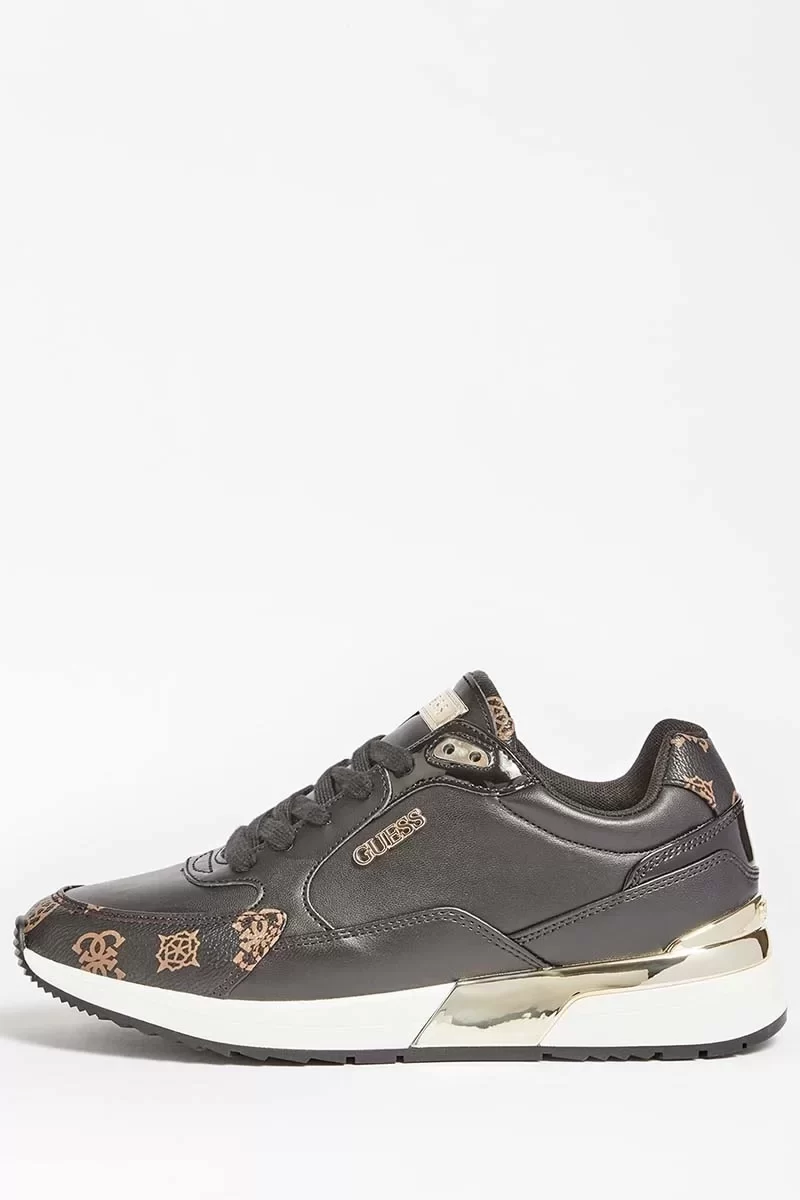 Guess Moxea/Actıve Lady/Leather Lıke Kadın Siyah Sneaker FL5MOXFAL12-BLKBR