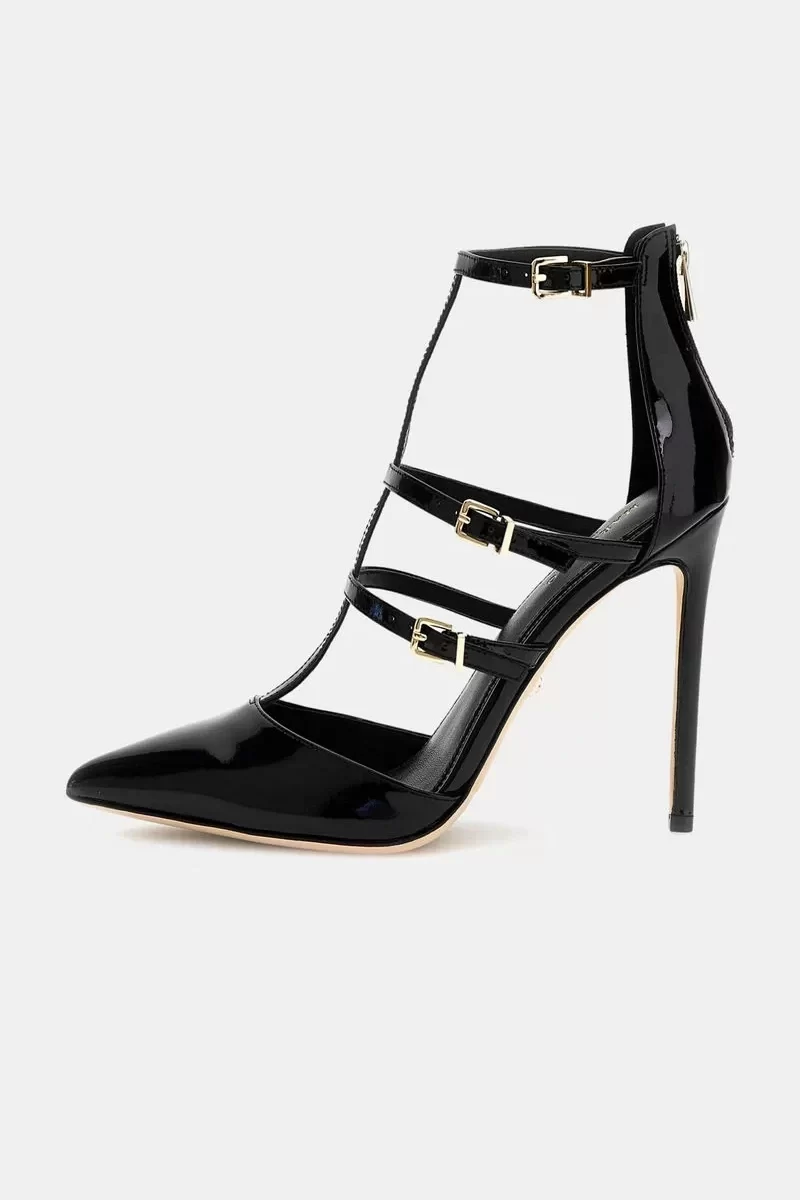 Guess Multıstrap Pump Kadın Siyah Topuklu Ayakkabı 5RGZ167287A-JBLK