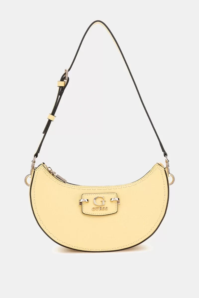 Guess Nastra Top Zıp Shoulder Bag Kadın Sarı Omuz Çantası HWBG9637170-CSL