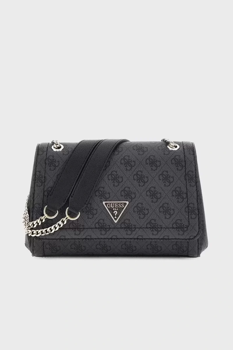 Guess Noelle Convertıble Xbody Flap Kadın Antrasit Çapraz Çanta HWBG7879210-CLO