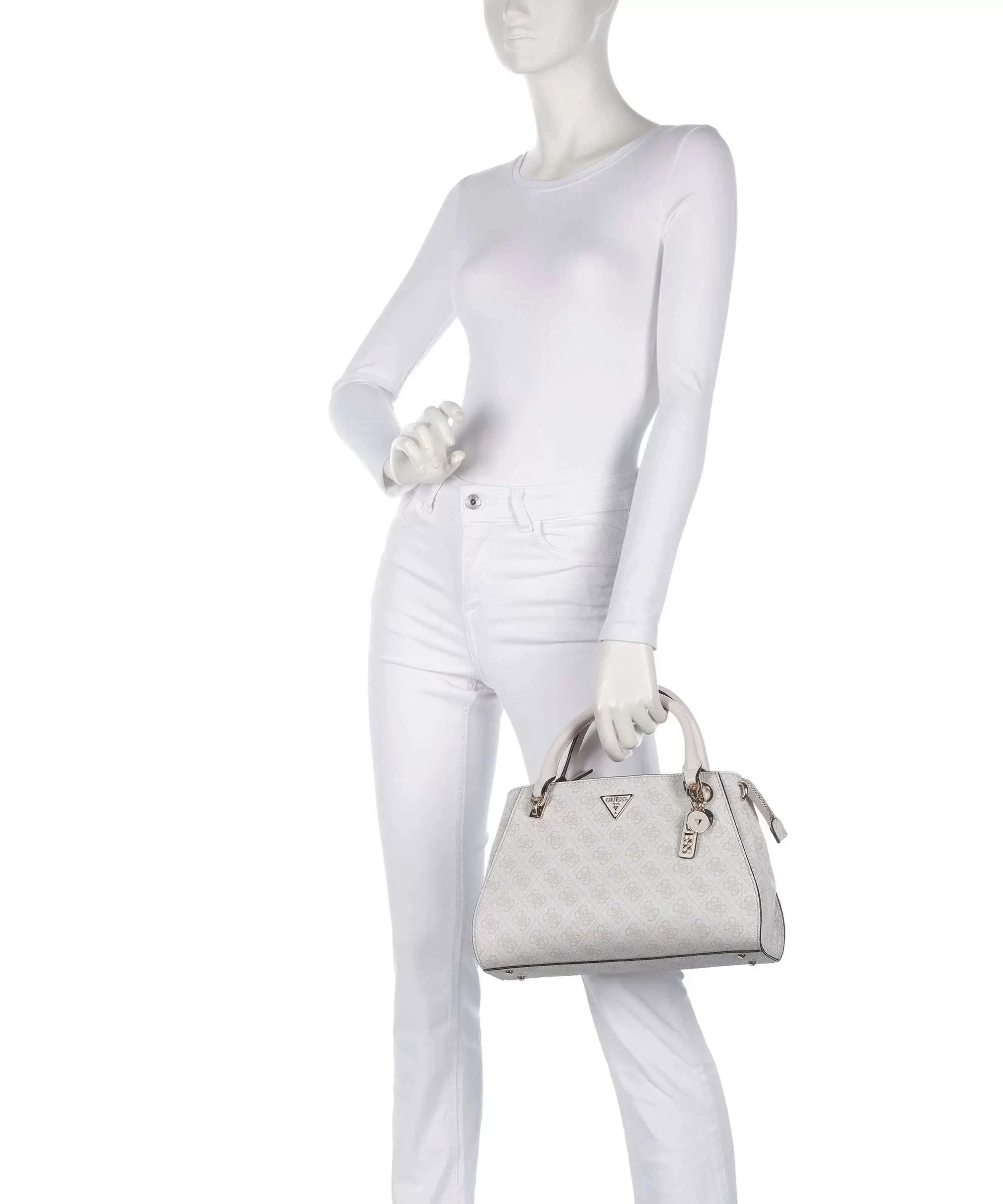 Guess Noelle Luxury Satchel Kadın Ekru El Çantası HWBG7879070-BNN