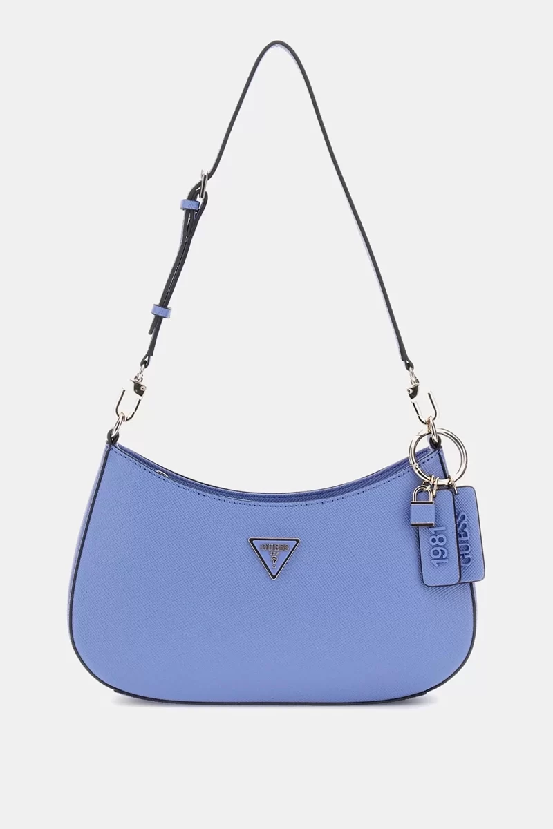 Guess Noelle Top Zıp Shoulder Bag Kadın Mavi Omuz Çantası HWZG7879180-STU