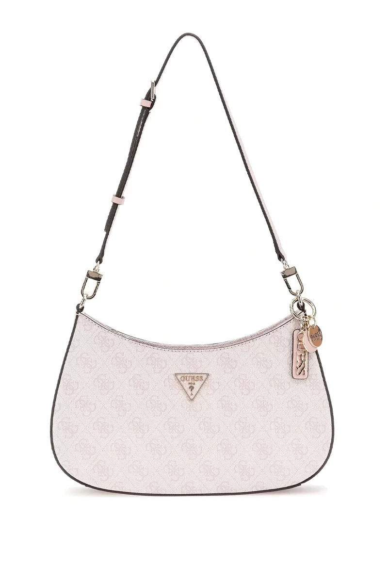 Guess Noelle Top Zıp Shoulder Bag Kadın Pembe Omuz Çantası HWBG7879180-OCL