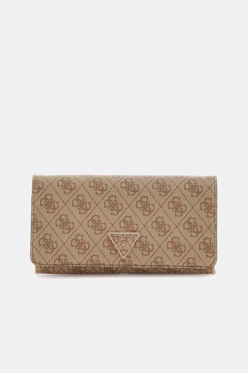 Guess Noelle Xbody Flap Organızer Kadın Kahverengi Mini Çanta HWBG7879750-LGW