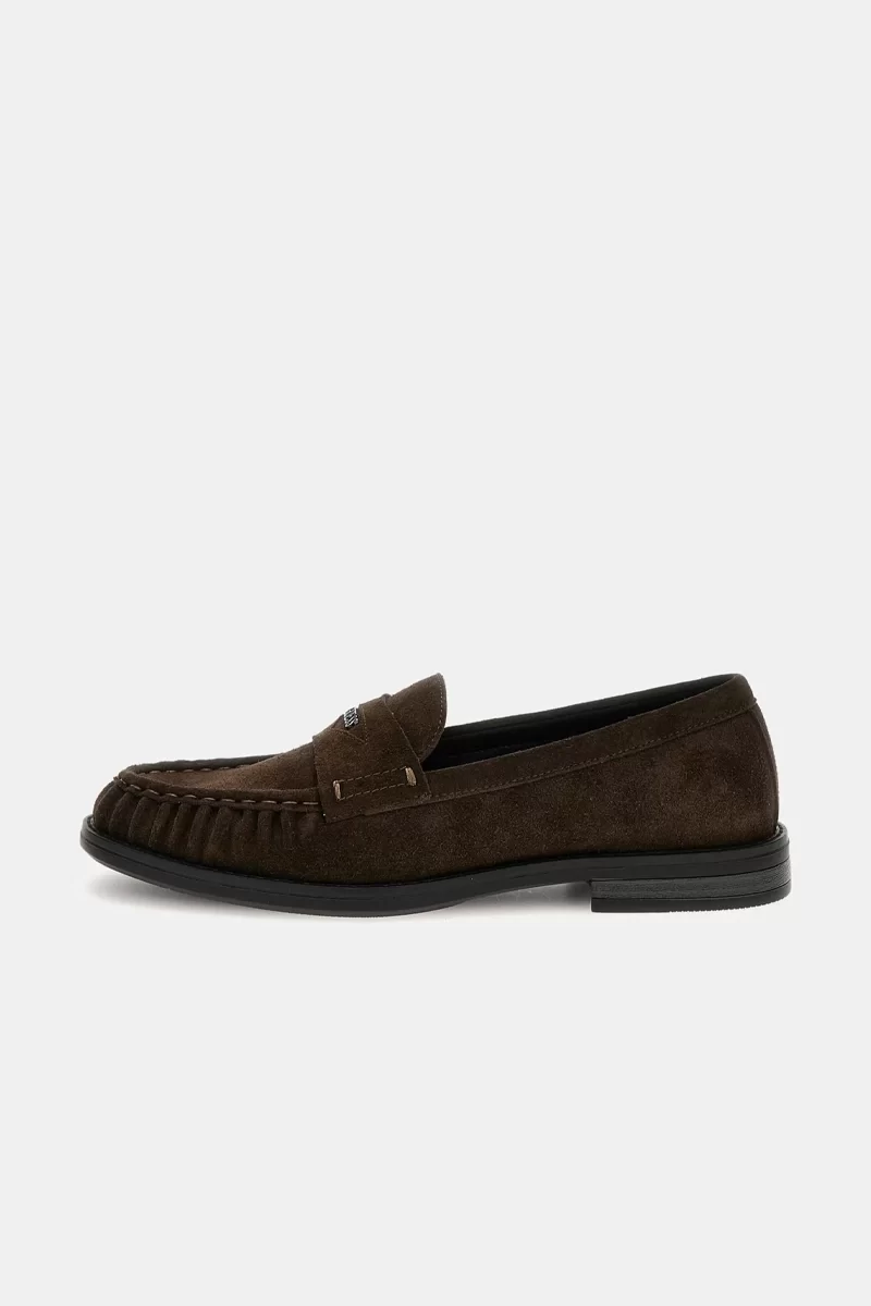 Guess Osaka Erkek Kahverengi Loafer FMJOSASUE14-BROWN