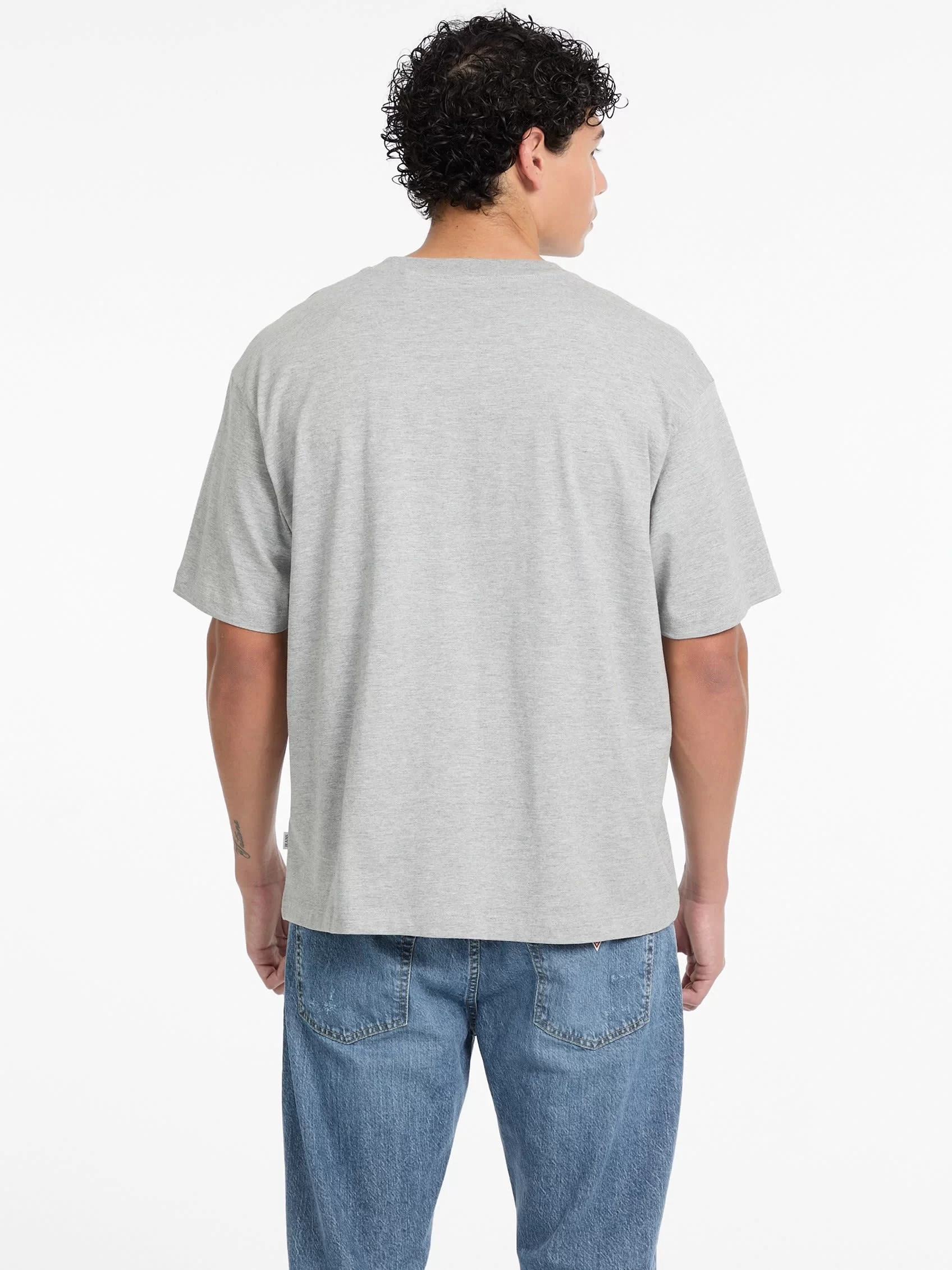 Guess jeans Gj Ss Cn Os Mını Trıangle Tee Erkek Bej T-Shirt M4YI46K8FQ4-H90Z