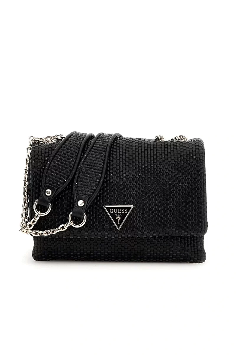 Guess Phaedra Convertıble Xbody Flap Kadın Siyah Çapraz Çanta HWWG9638210-BLA