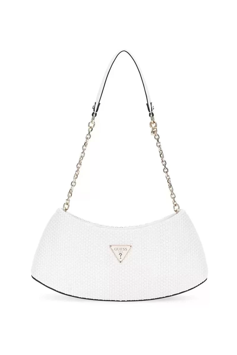 Guess Phaedra Top Zıp Shoulder Bag Kadın Beyaz Çapraz Çanta HWWG9638170-WHI