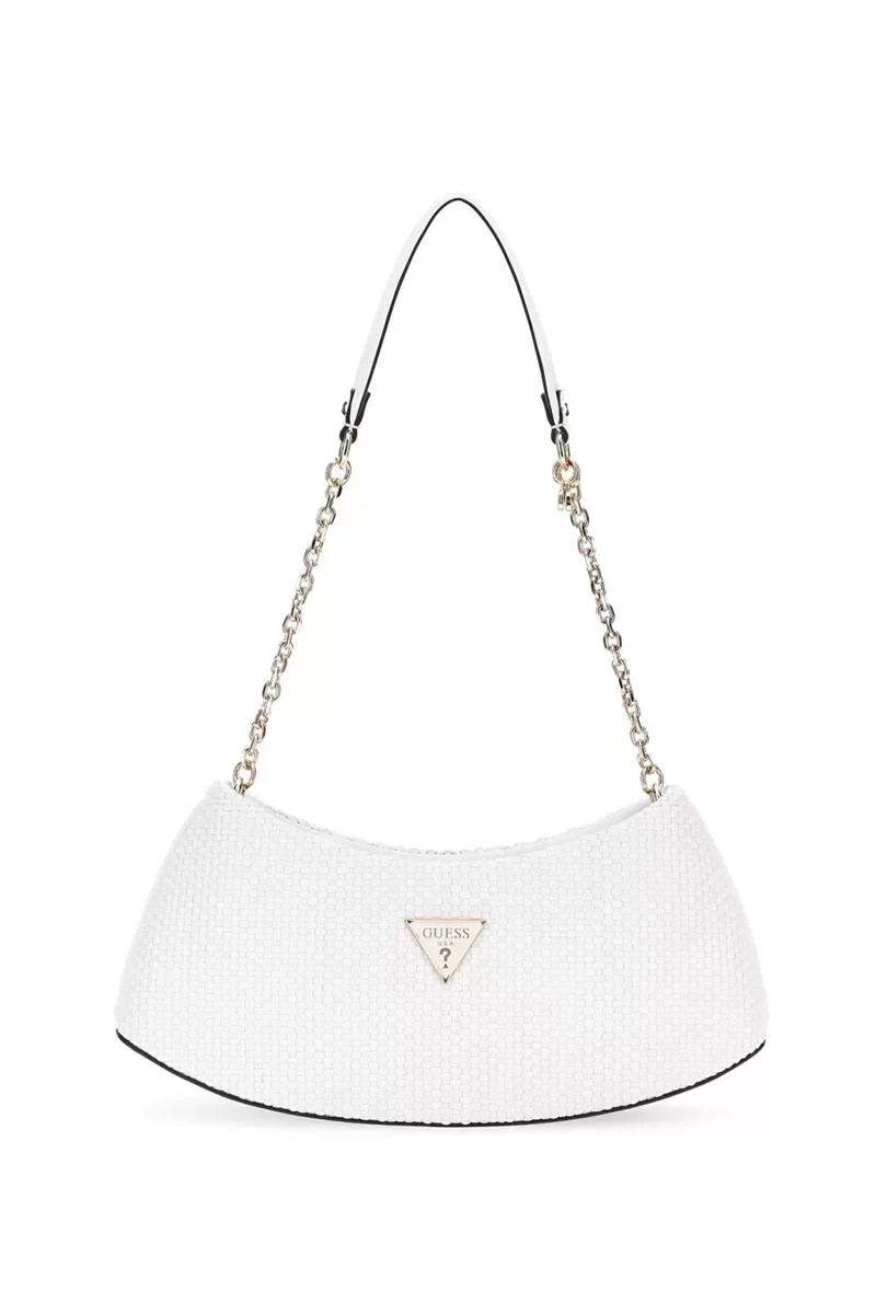 Guess Phaedra Top Zıp Shoulder Bag Kadın Beyaz Çapraz Çanta HWWG9638170-WHI