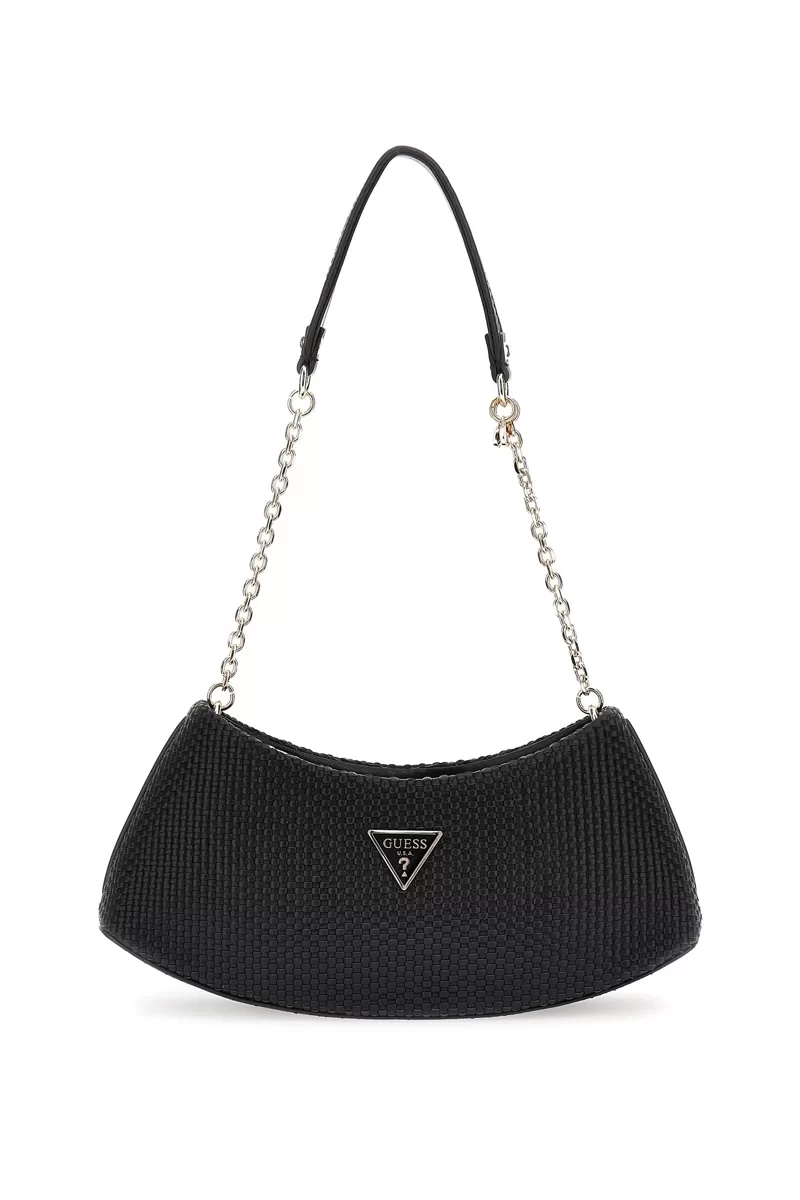 Guess Phaedra Top Zıp Shoulder Bag Kadın Siyah Çapraz Çanta HWWG9638170-BLA