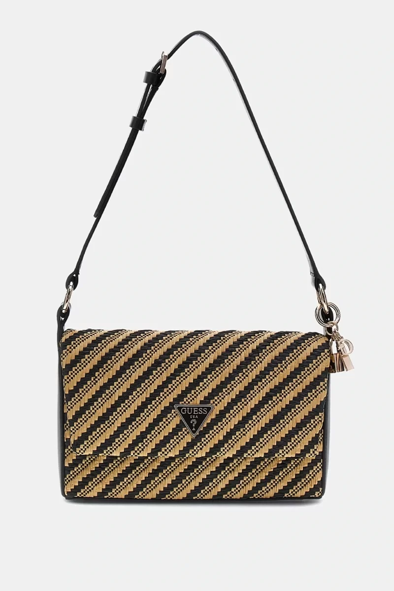 Guess Sımona Flap Shoulder Bag Kadın Siyah Omuz Çantası HWWG9210190-NTB