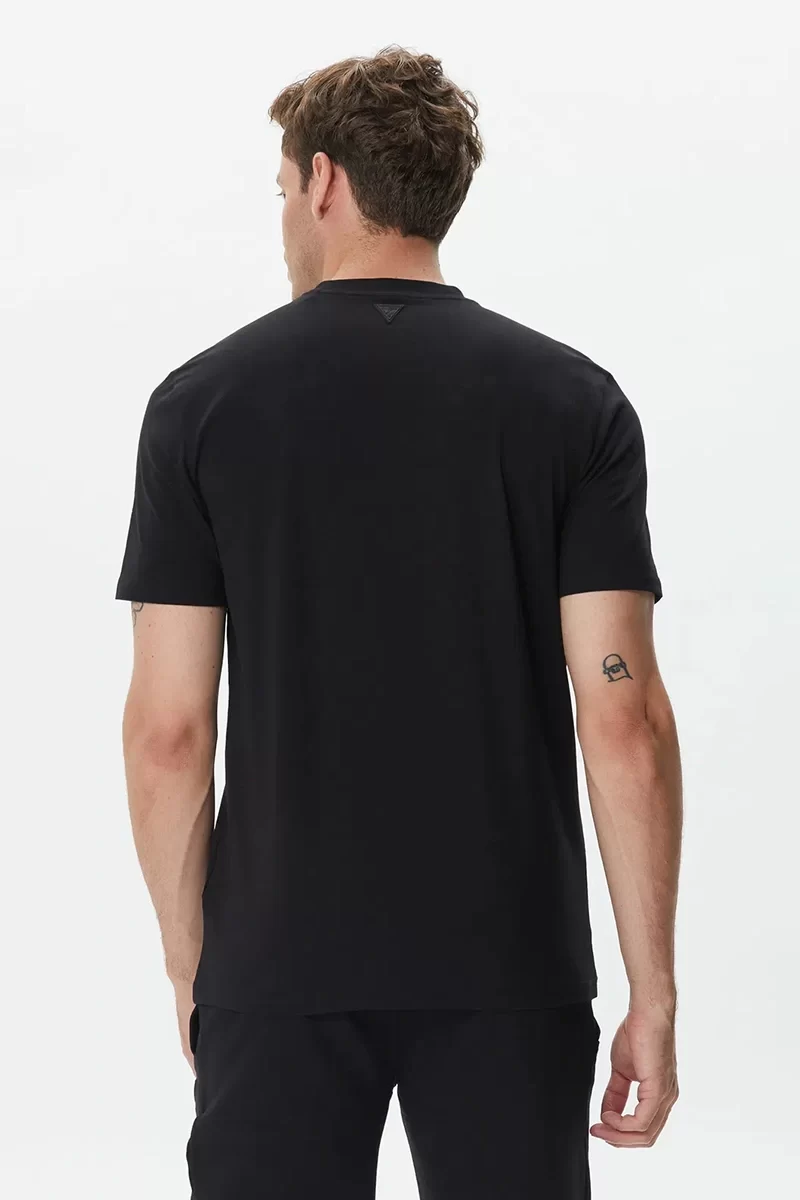 Guess Ss Alphy T-Shırt Erkek Siyah T-Shirt Z2YI11J1314-JBLK