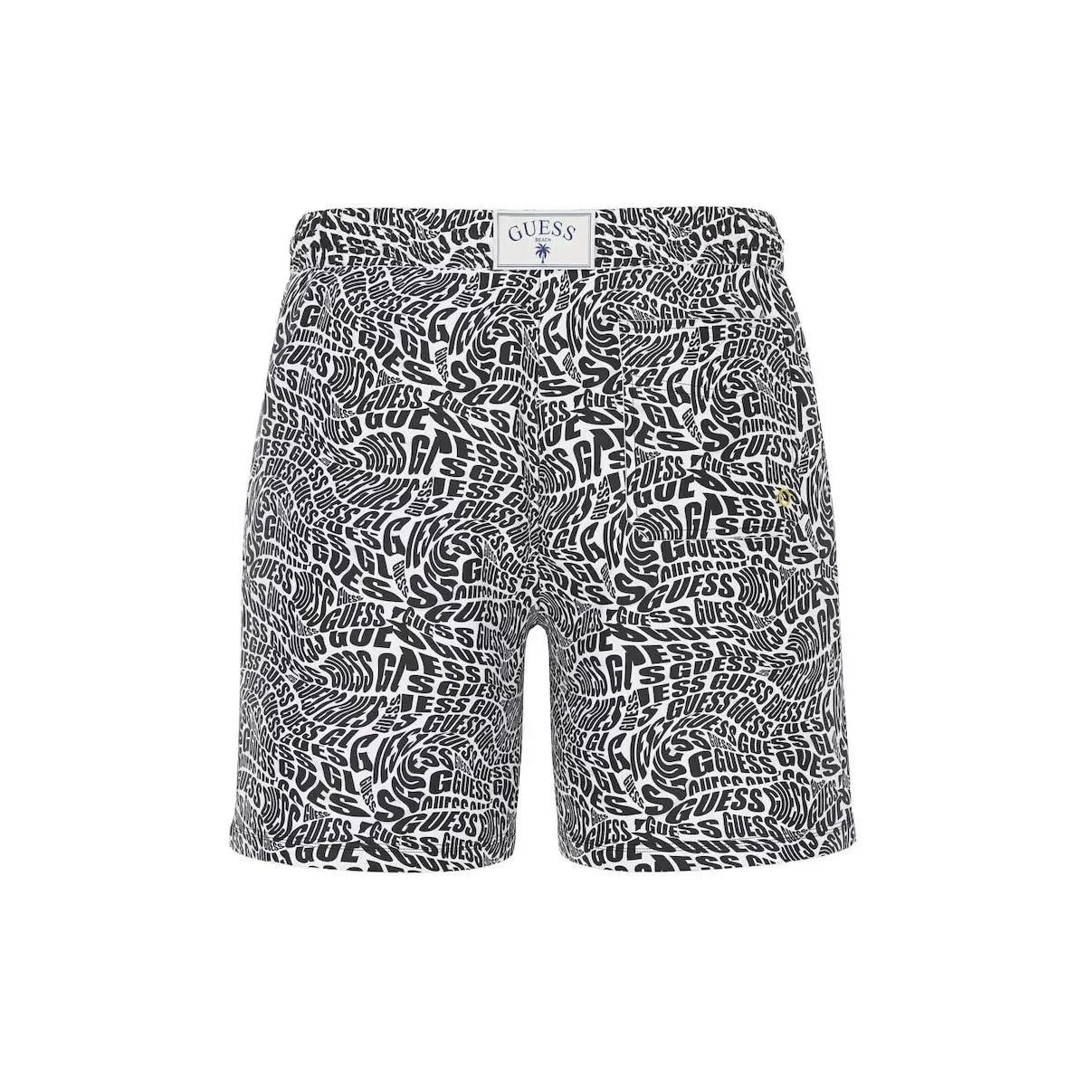 Guess Swımtrunk Medıum Dıstorted 100 Erkek Siyah Şort F5GT04WG2D2-PJ0V