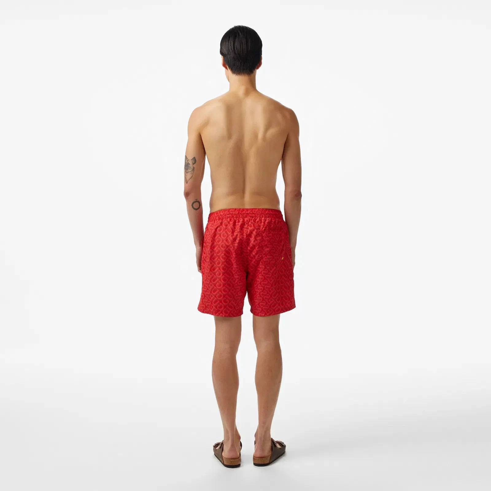 Guess Swımtrunk Medıum Guess Aop Erkek Kırmızı Mayo F4GT06WG2A2-P56N