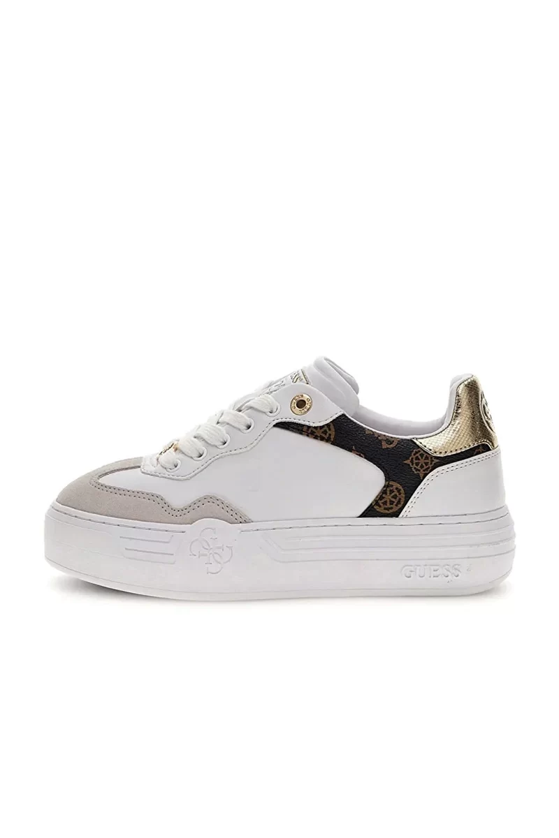 Guess Swole Kadın Beyaz Sneaker FLPSWOELE12-WHITE
