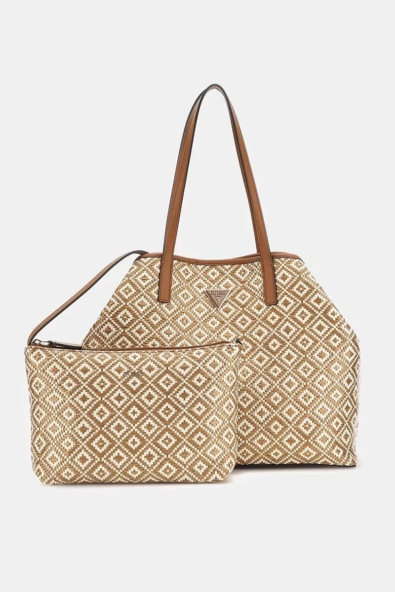Guess Vıkky Iı Large Tote Kadın Kahverengi El Çantası HWWR9318290-COG