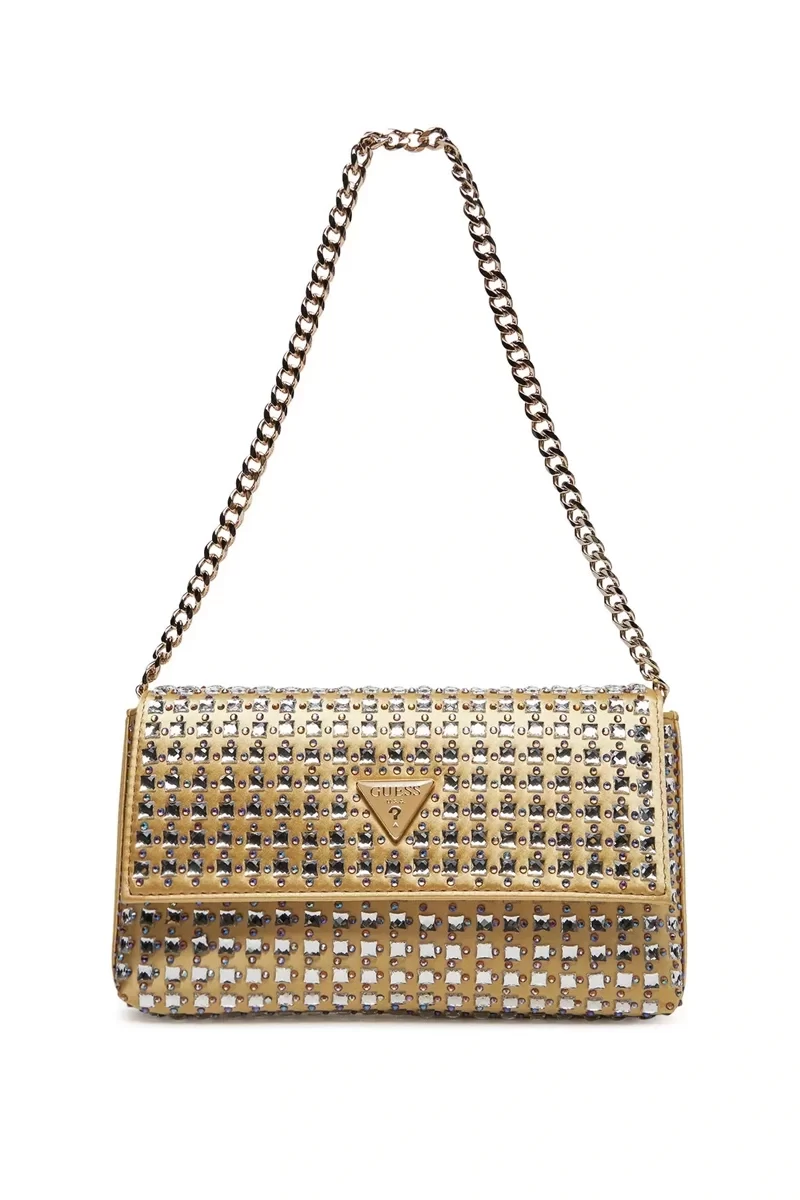 Guess Zalına Flap Clutch Kadın Sarı Omuz Çantası HWIG9350700-GOL