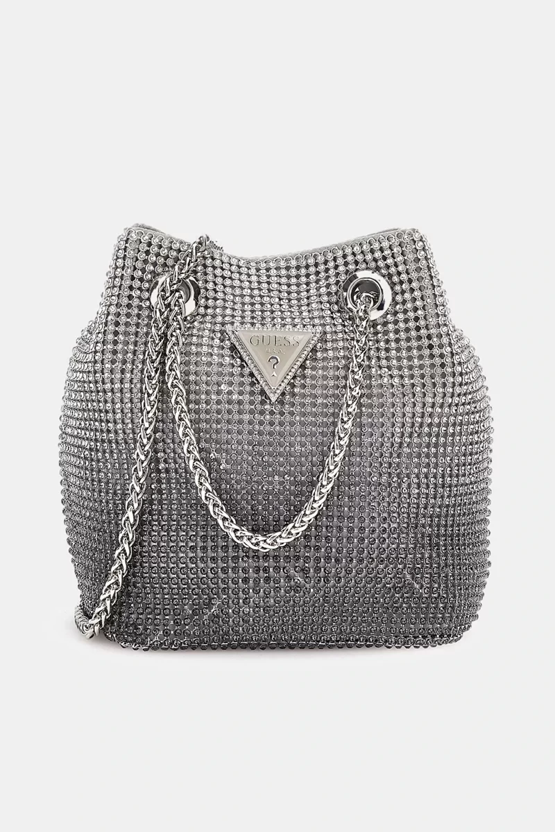 Guess Zalına Pouch Kadın Gri Omuz Çantası HWOY9350750-SIL