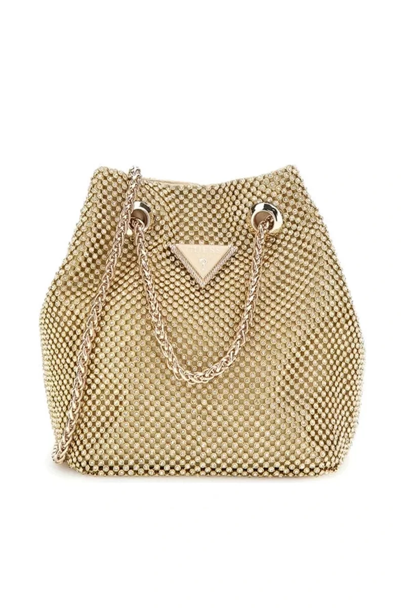 Guess Zalına Pouch Kadın Sarı Mini Çanta HWRP9350750-GOL