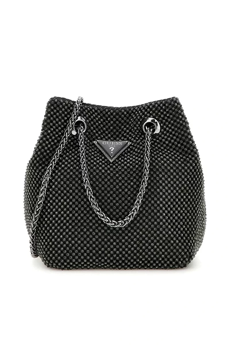 Guess Zalına Pouch Kadın Siyah Omuz Çantası HWRB9350750-BLA