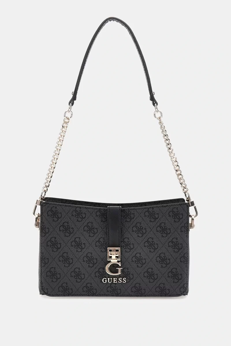 Guess Zamıra Top Zıp Shoulder Bag Kadın Antrasit Omuz Çantası HWSG9629180-CLO