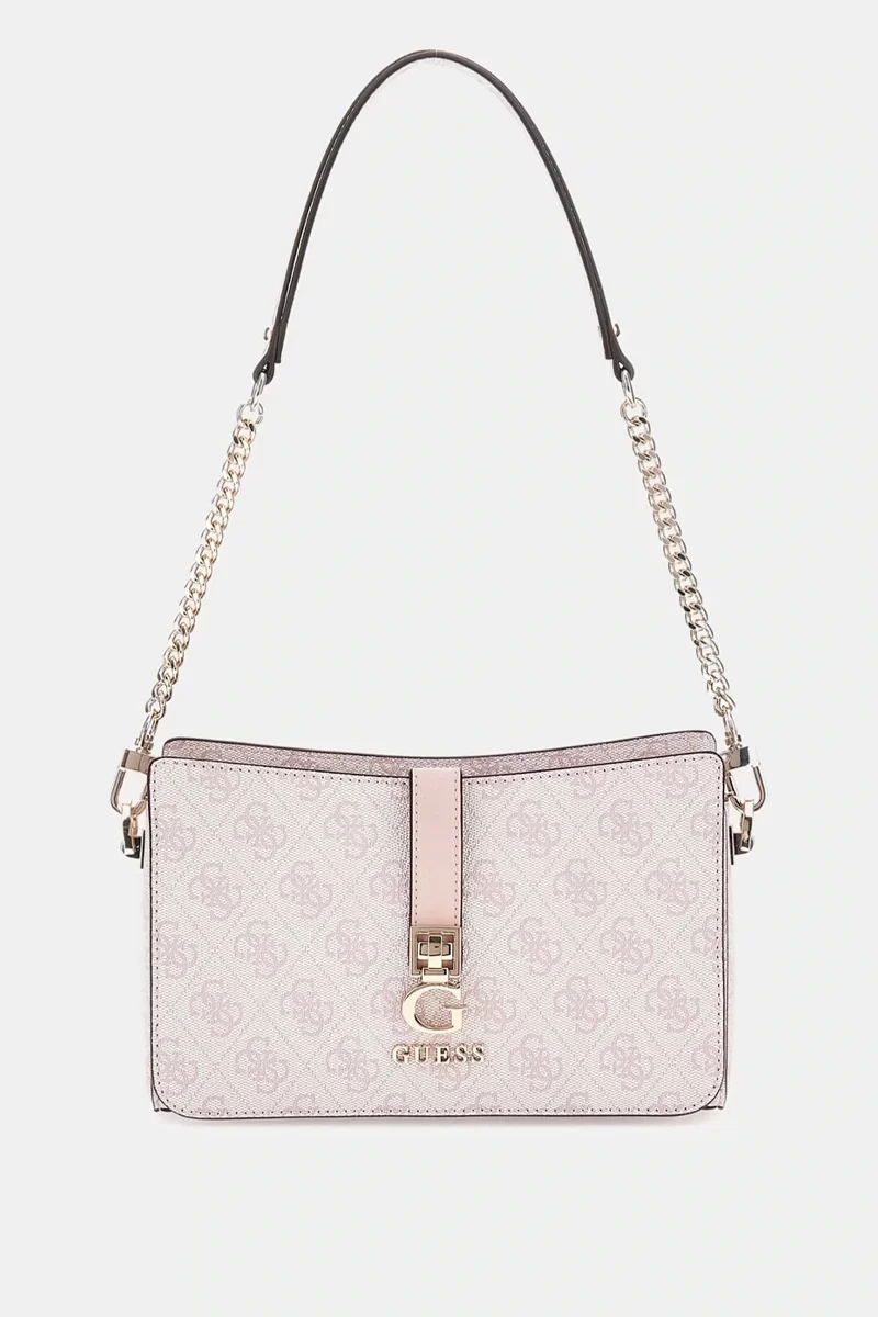 Guess Zamıra Top Zıp Shoulder Bag Kadın Pembe Omuz Çantası HWSG9629180-OCL