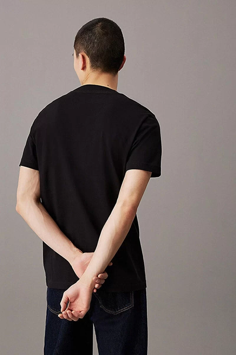Calvin Klein Erkek Heavy Regular Fit Siyah T-Shirt