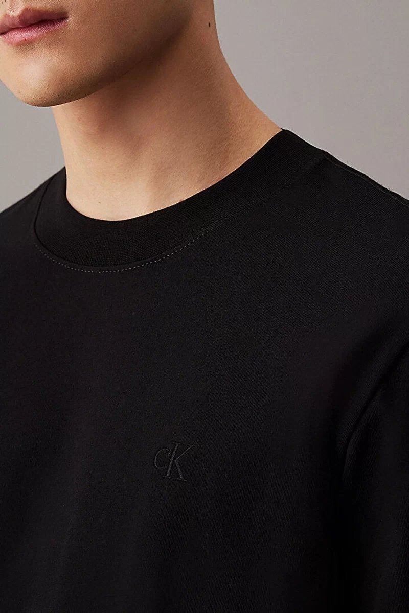 Calvin Klein Erkek Heavy Regular Fit Siyah T-Shirt