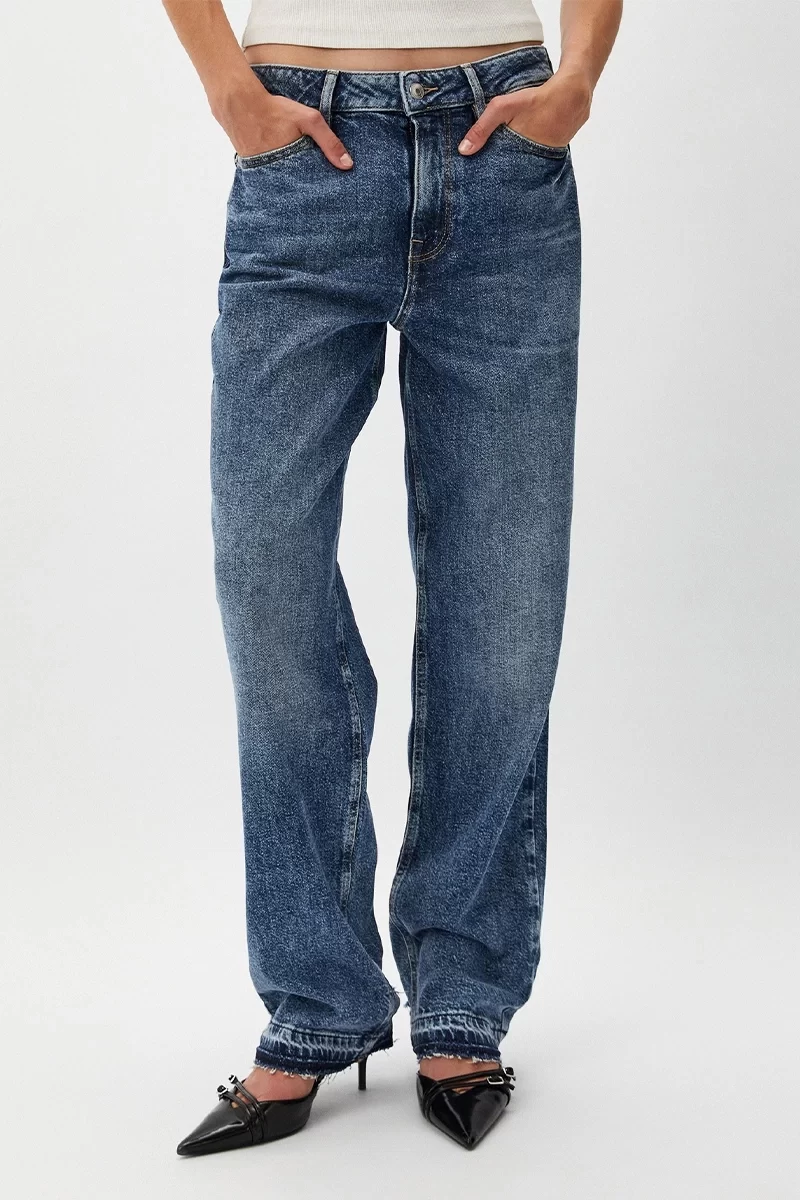 Guess Hollywood Kadın Mavi Jeans W4YA73D4WBF-BR3K