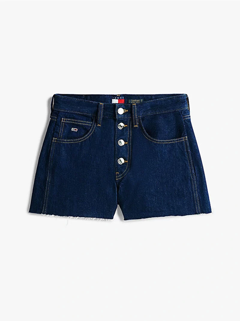 Tommy Hilfiger Kadın Lacivert Kot Şort