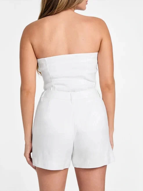 Guess Kadn  Beyaz Isabeau Şort