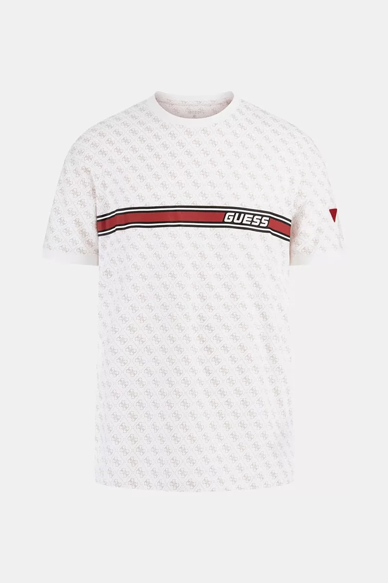 Guess Jamey T-Shırt Erkek Beyaz T-Shirt Z2BI09J1314-P05N