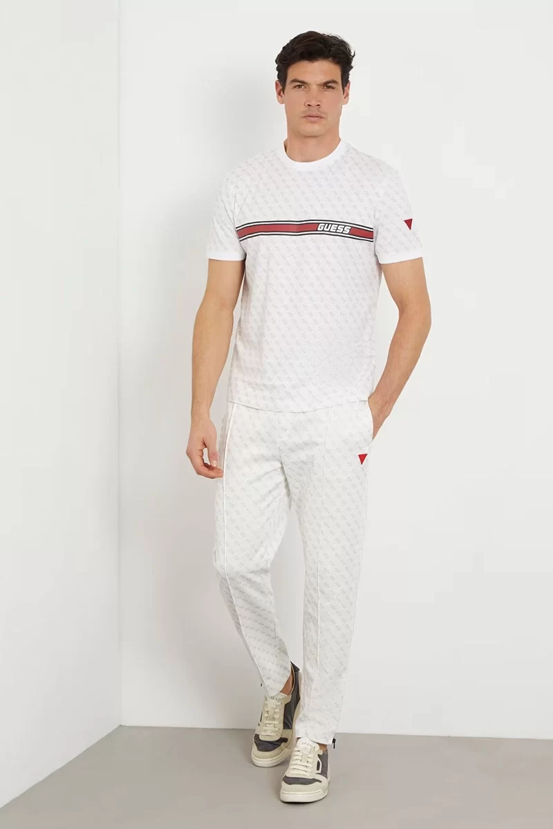 Guess Jamey T-Shırt Erkek Beyaz T-Shirt Z2BI09J1314-P05N