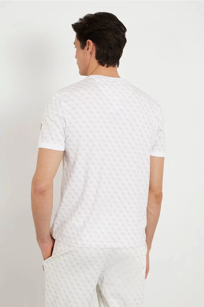 Guess Jamey T-Shırt Erkek Beyaz T-Shirt Z2BI09J1314-P05N