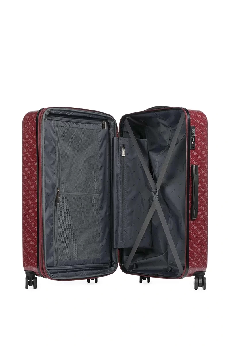 Guess Jesco 28 In 8-Wheeler Kadın Kırmızı Valiz TWE83899880-CLA