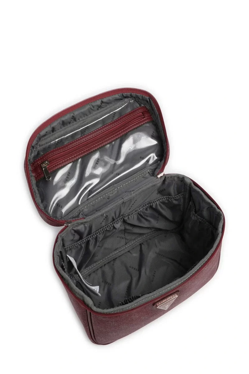 Guess Jesco Toıletry Traın Case Kadın Kahverengi Makyaj Çantası TWQ83890390-CLA