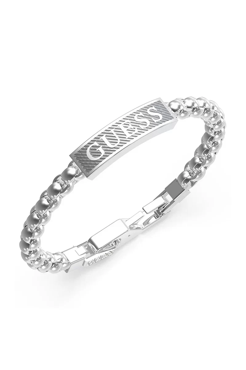 Guess Erkek Metalik Gri Bileklik JGUJUMB03028JWSTS