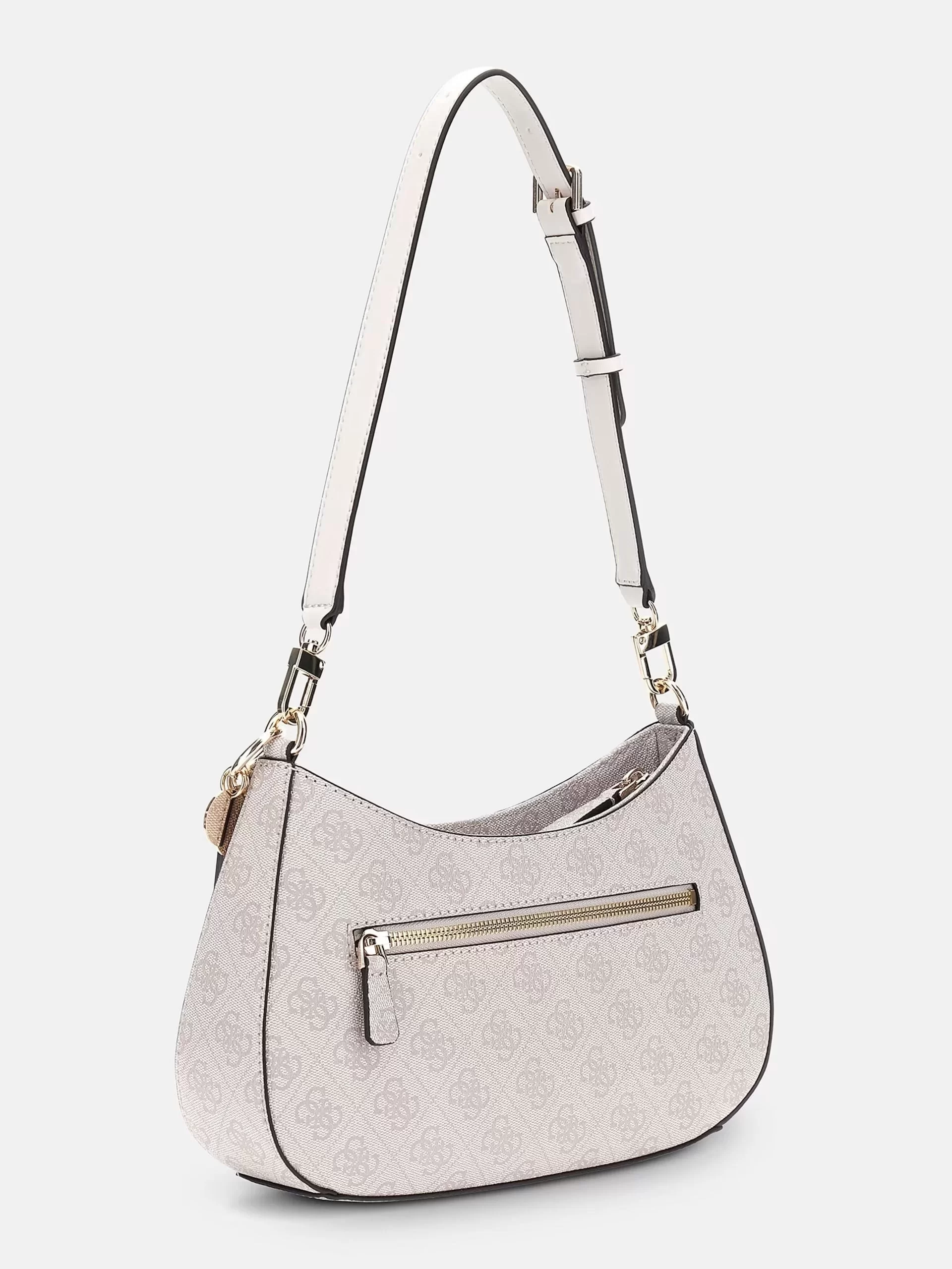 Guess Noelle Top Zıp Shoulder Bag Kadın Krem Omuz Çantası HWBD7879180-DVL