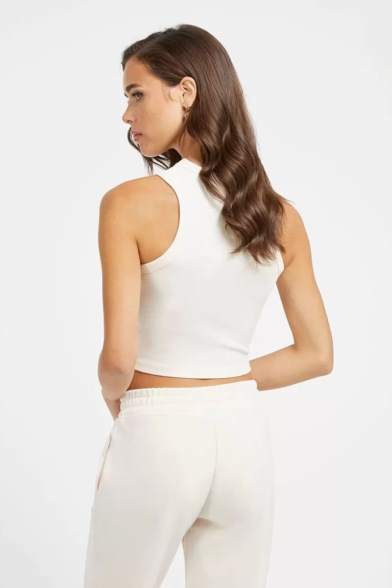 Guess Edıe Tank Top Kadın Krem Crop V3GP19K8RT2-G6K5