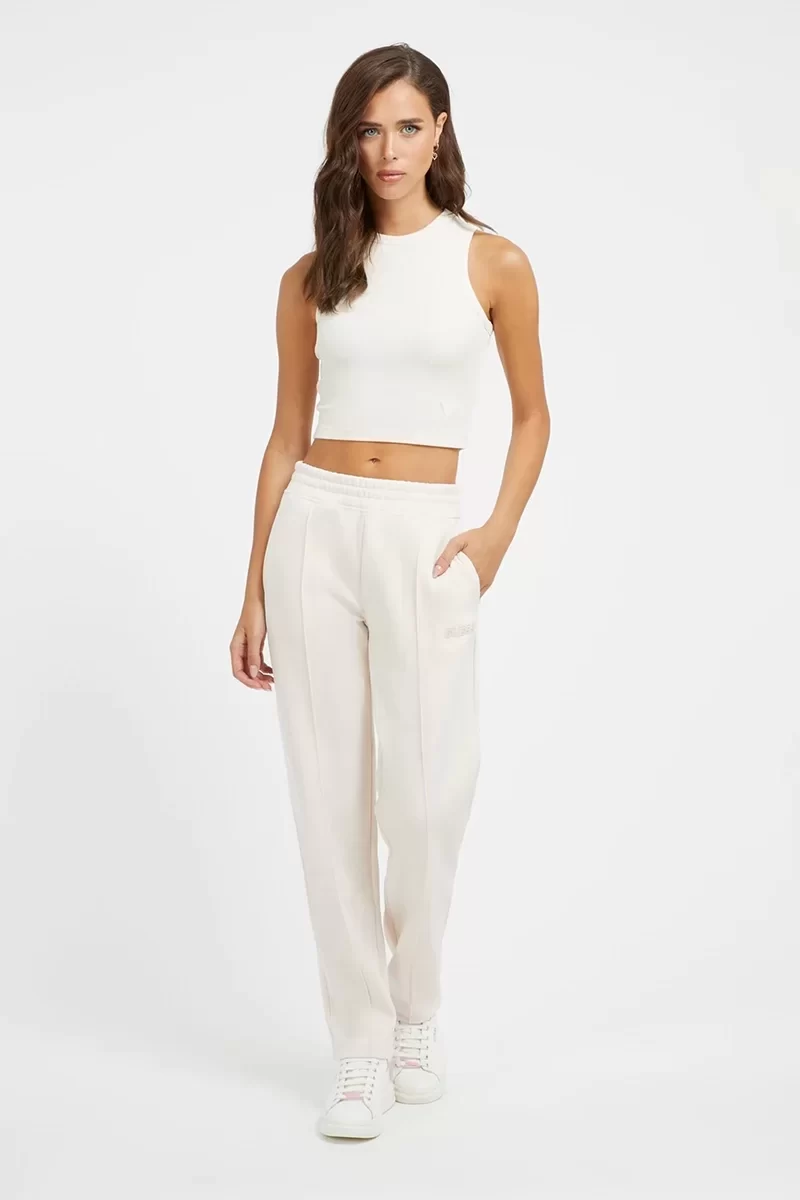 Guess Edıe Tank Top Kadın Krem Crop V3GP19K8RT2-G6K5