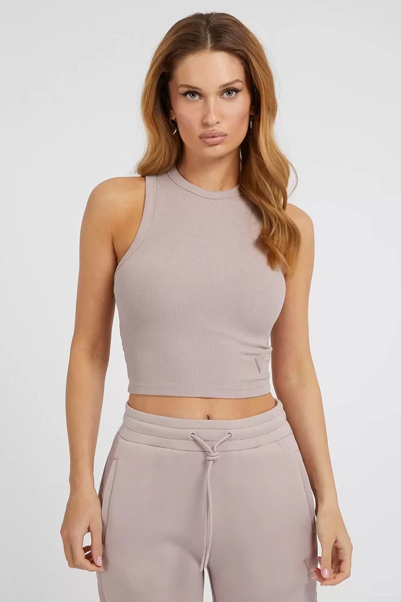Guess Edıe Tank Top Kadın Pembe Crop V3GP19K8RT2-G4Q9