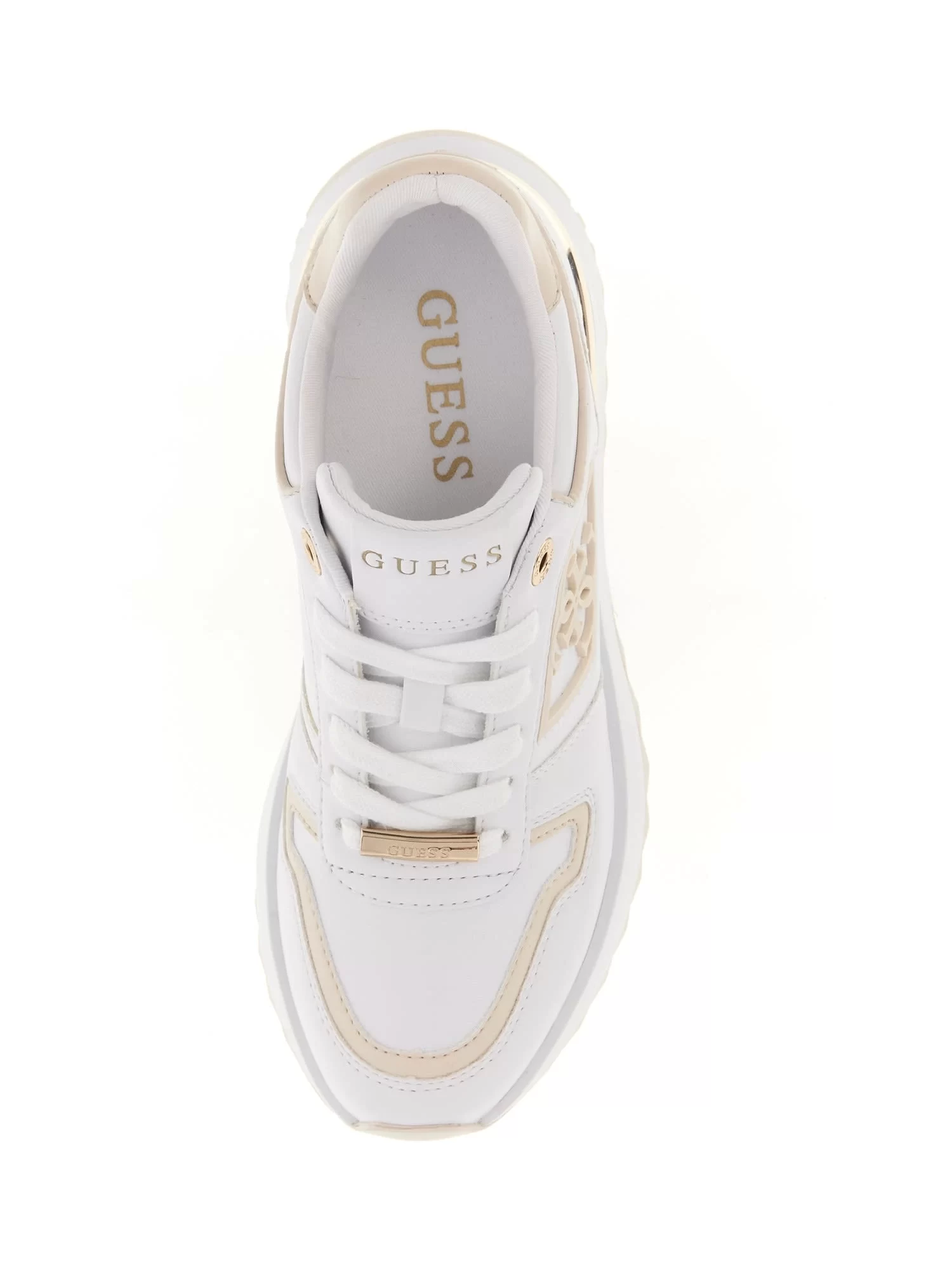 Guess Koyaa Kadın Ekru Sneaker FLJKOYELE12-WHICR