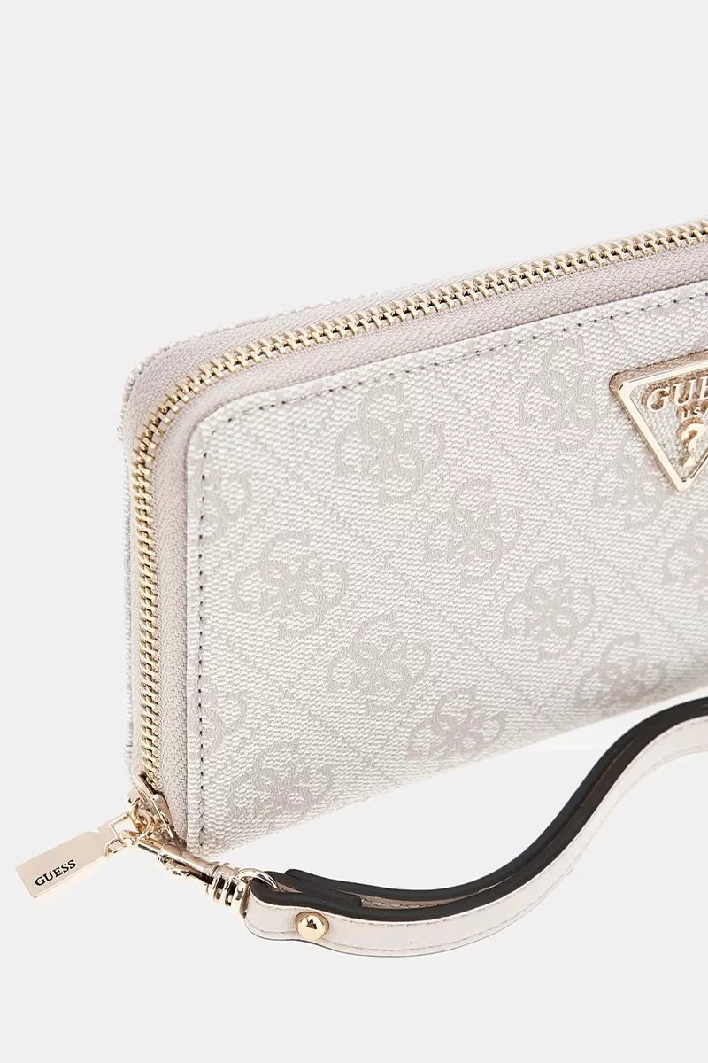 Guess Laurel Slg Large Zıp Around Kadın Krem Cüzdan SWSD8500146-DVL