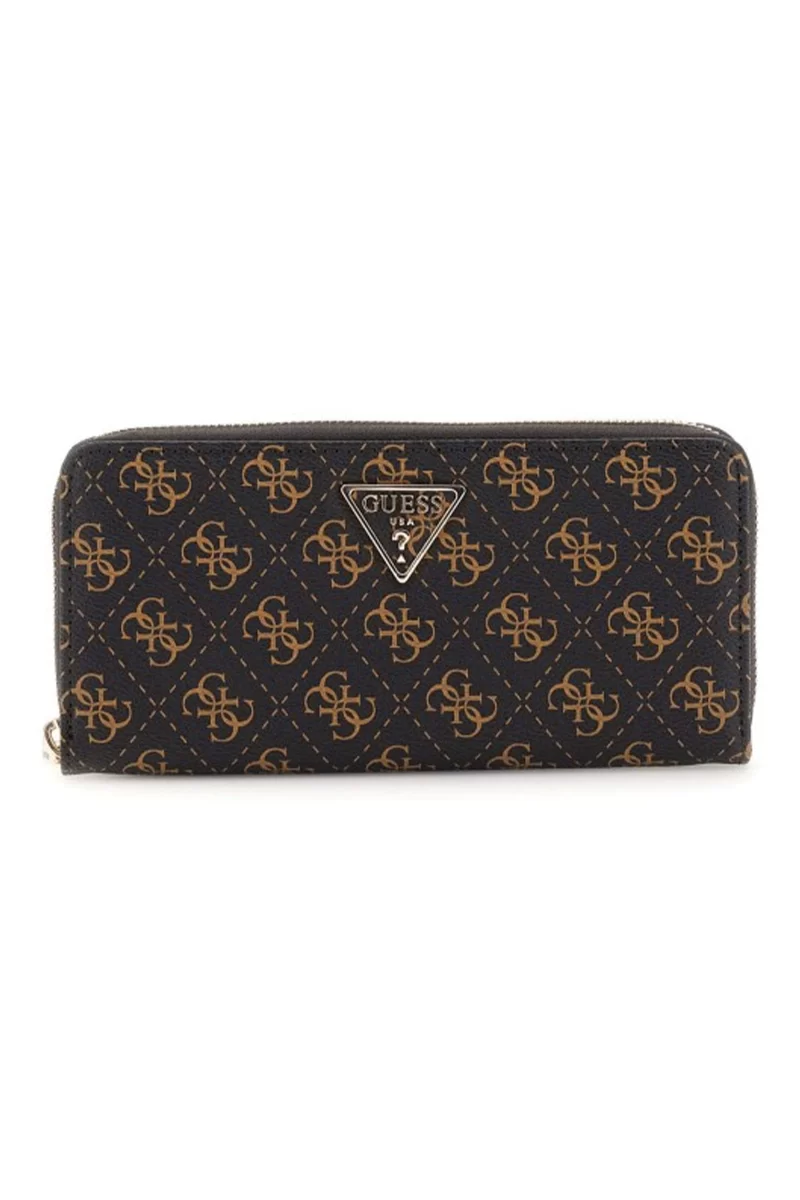 Guess Laurel Slg Large Zıp Around Kadın Kahverengi Cüzdan SWQE8500146-BNL
