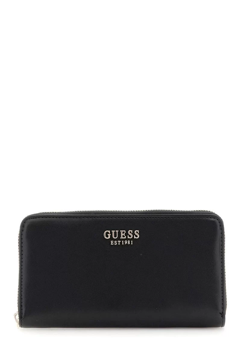 Guess Laurel Slg Large Zıp Around Kadın Siyah Cüzdan SWVC8500146-BLA